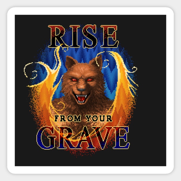 Beast Alterations - Rise from Your Grave Sticker by Kari Likelikes